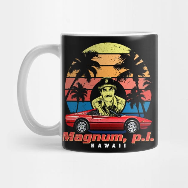 Magnum PI Retro by Alema Art